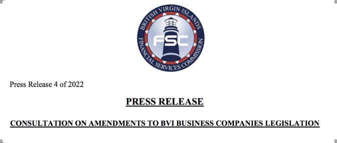 BVI發(fā)出《商業(yè)公司法》修正案咨詢稿，未來(lái)可能有這些變化。
